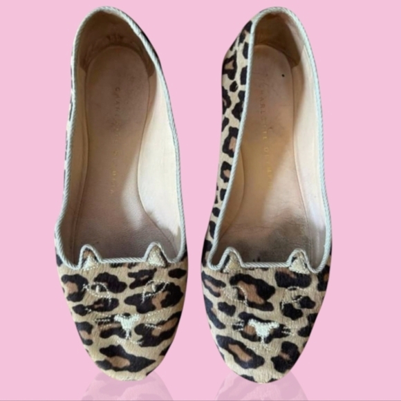 Charlotte Olympia kitty Leopard calf hair loafer Italy - Picture 9 of 16